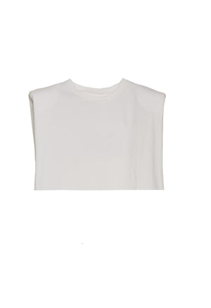 NYB white cropped t-shirt