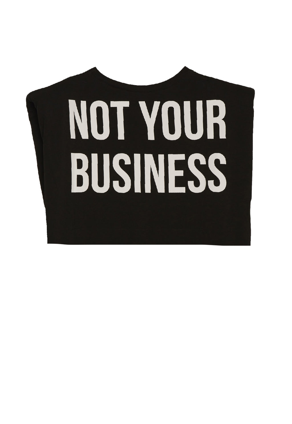 NYB black cropped t-shirt
